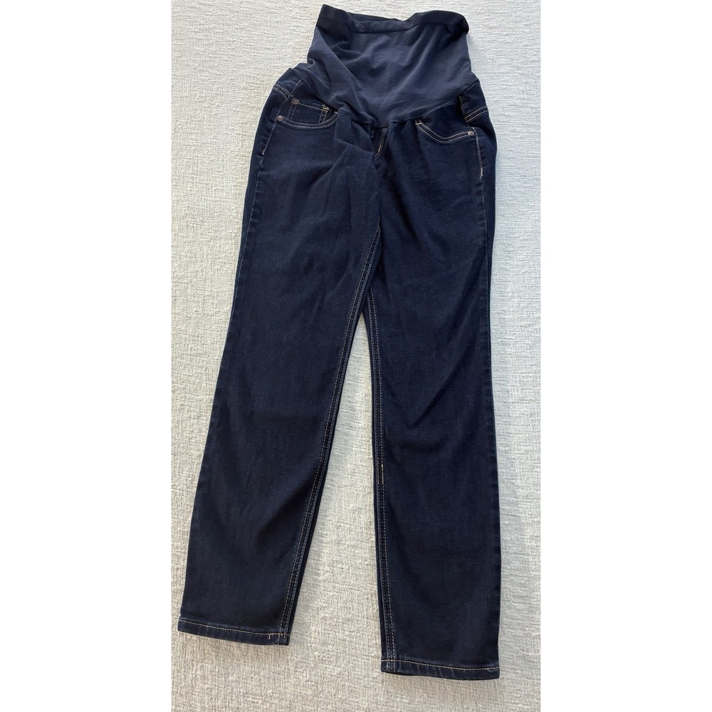 Indigo Blue Dark Wash Skinny‎ Maternity Jeans - Size PS